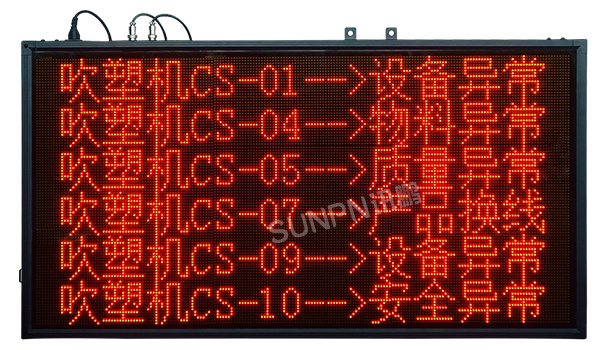 安灯呼叫状态点阵看板